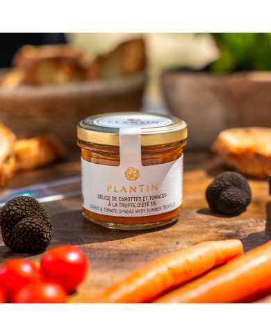 Délice de carottes et de tomates à la truffe d'été 5%, aromatisé