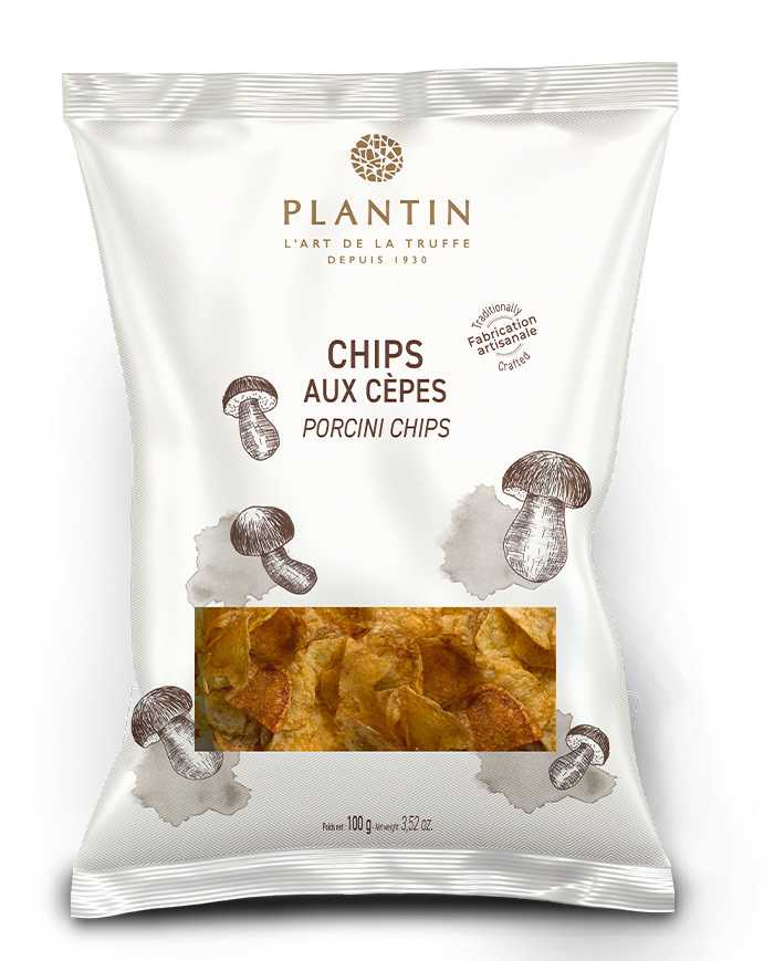 Chips mit Steinpilzen