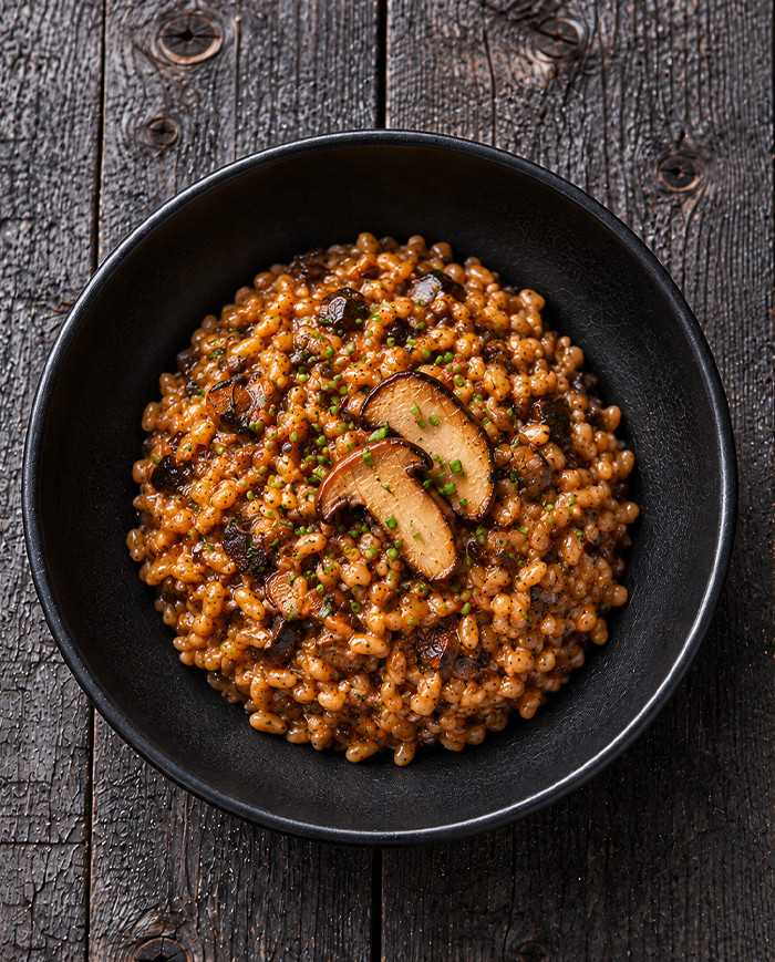 Mont Ventoux spelt with porcini and summer truffles
