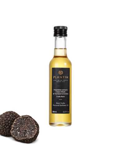 Sonnenblumenöl aromatisiert, schwarze Trüffel - 250 ml