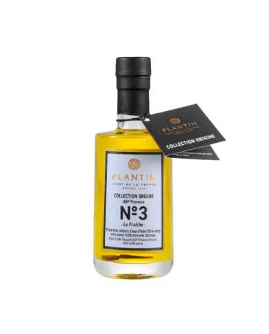 Huile d'olive AOP Provence - aromatisée truffe noire avec morceaux - 100ml