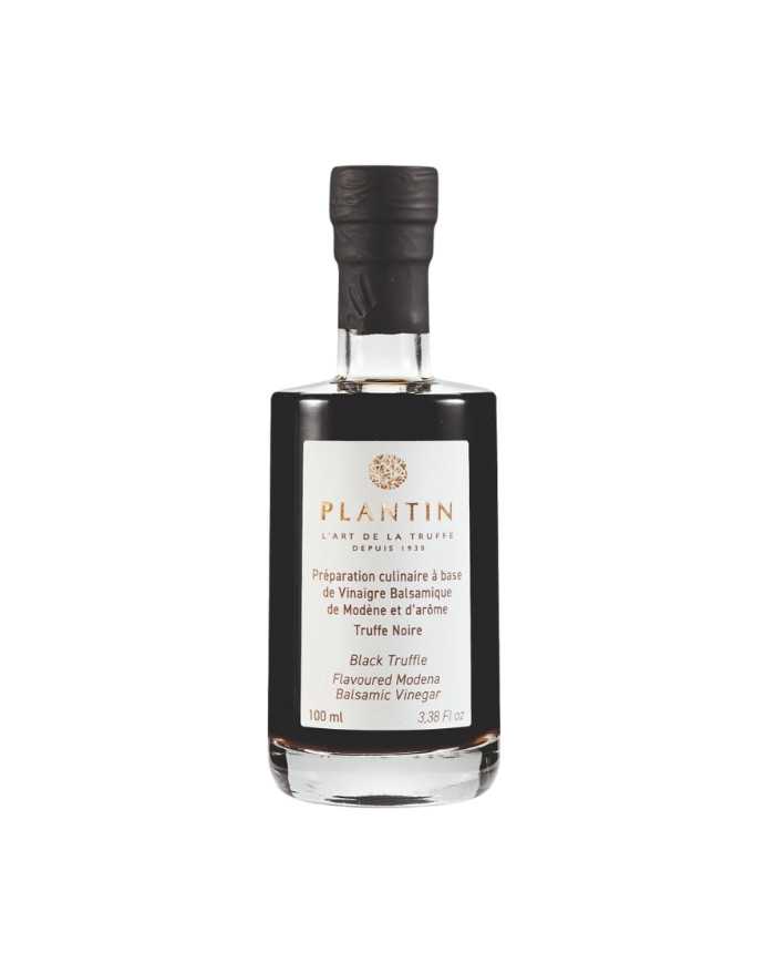 Kulinarische Spezialität auf der Basis von Balsamico-Essig aus Modena mit schwarzem Trüffelgeschmack